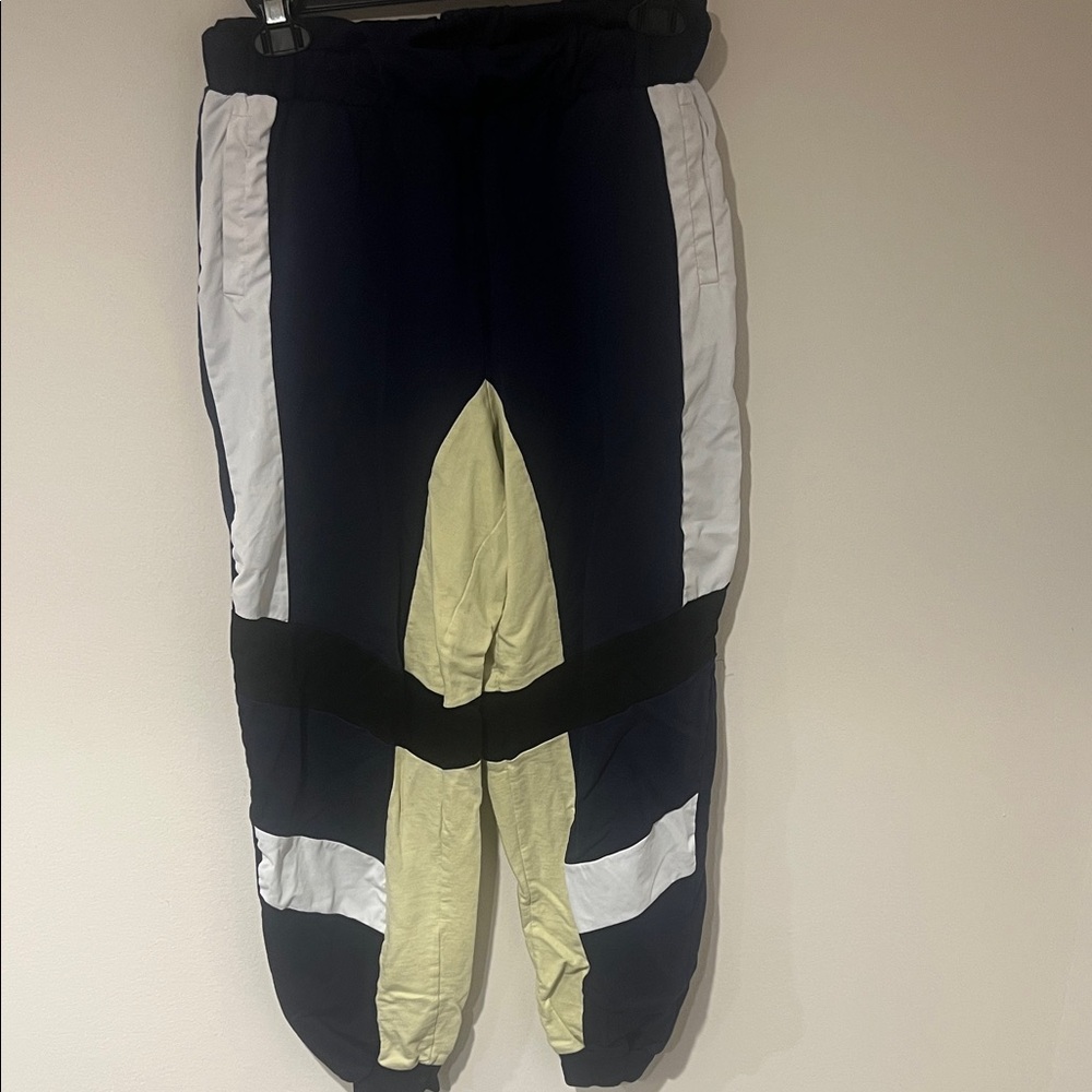 ASOS Navy and Yellow Pants